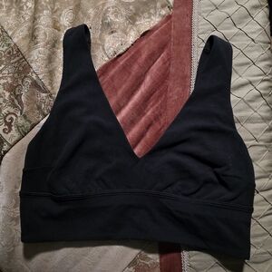 Lululemon Athletica Deep Black V-Neck Bra